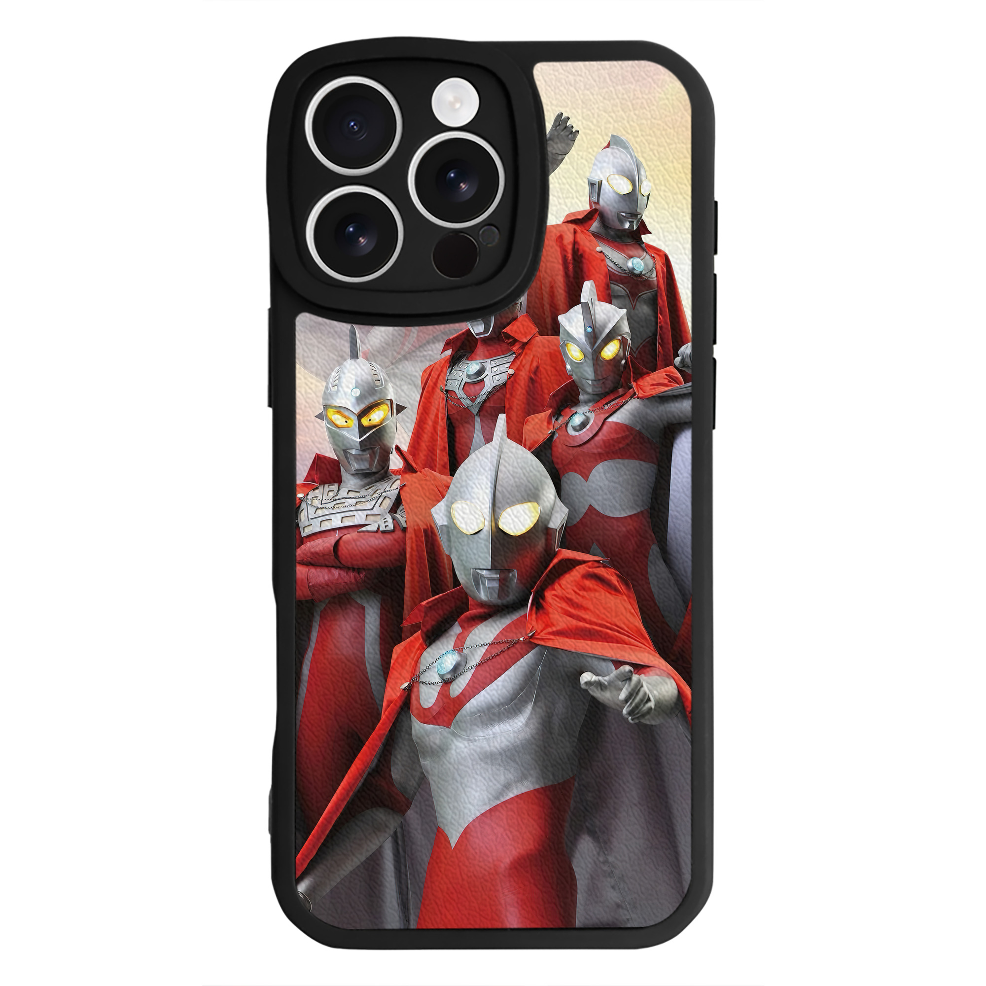 （画像用） ウルトラマン Ultraman 【iPhone 16シリーズ対応】シリコンスマホケース（レザー調） 材質：シリコン